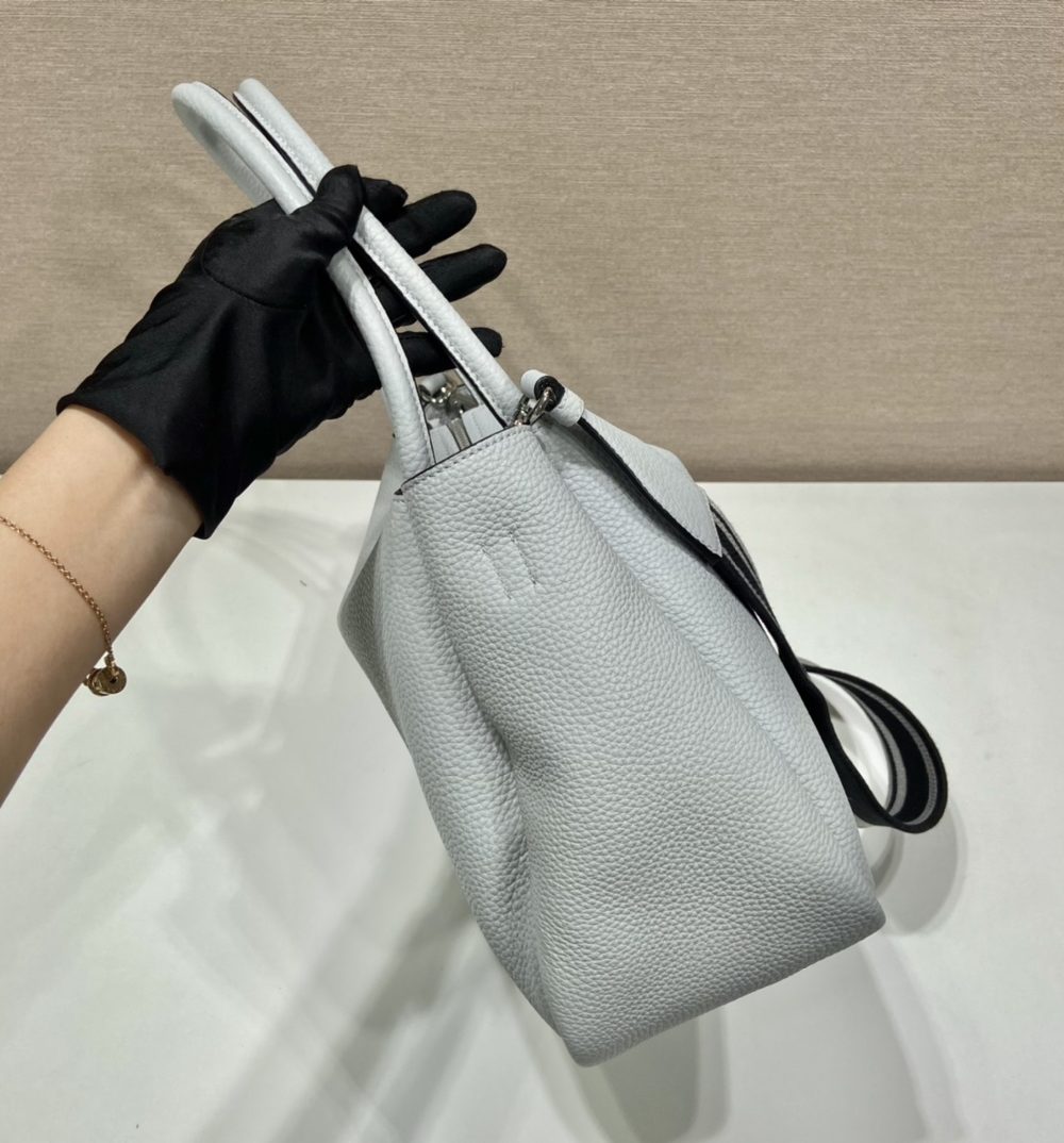 Prada Large Handbag Grey For Women, Women's Bags 9in/23cm