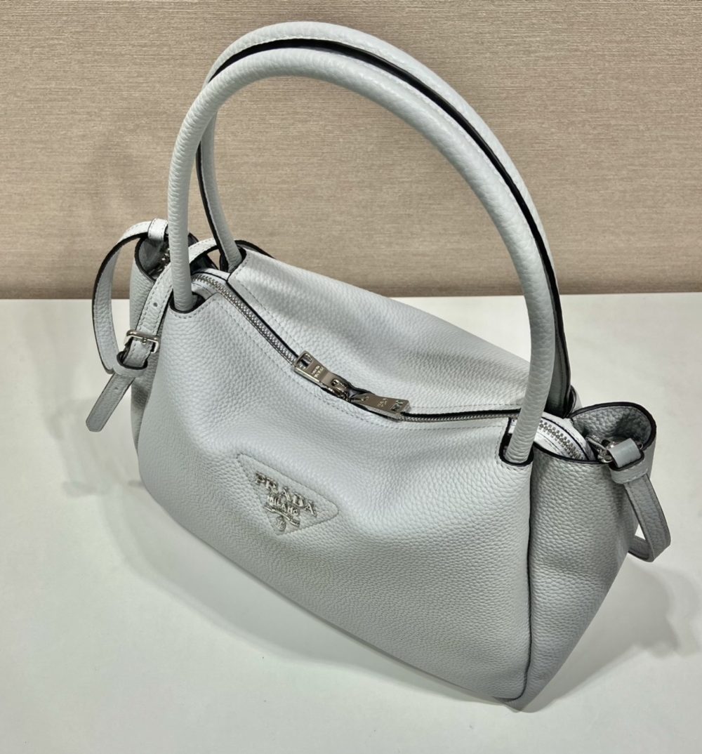 Prada Large Handbag Grey For Women, Women's Bags 9in/23cm