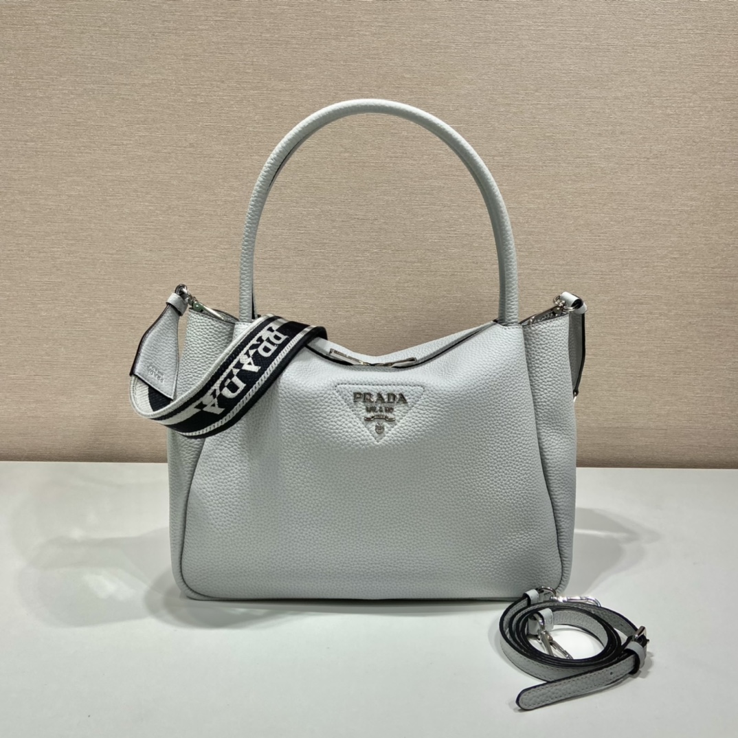 Prada Large Handbag Grey For Women, Women's Bags 9in/23cm
