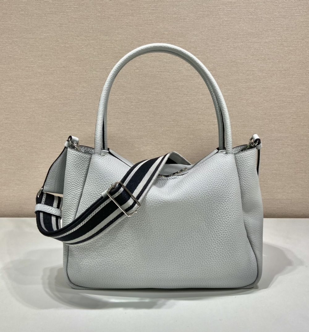 Prada Large Handbag Grey For Women, Women's Bags 9in/23cm
