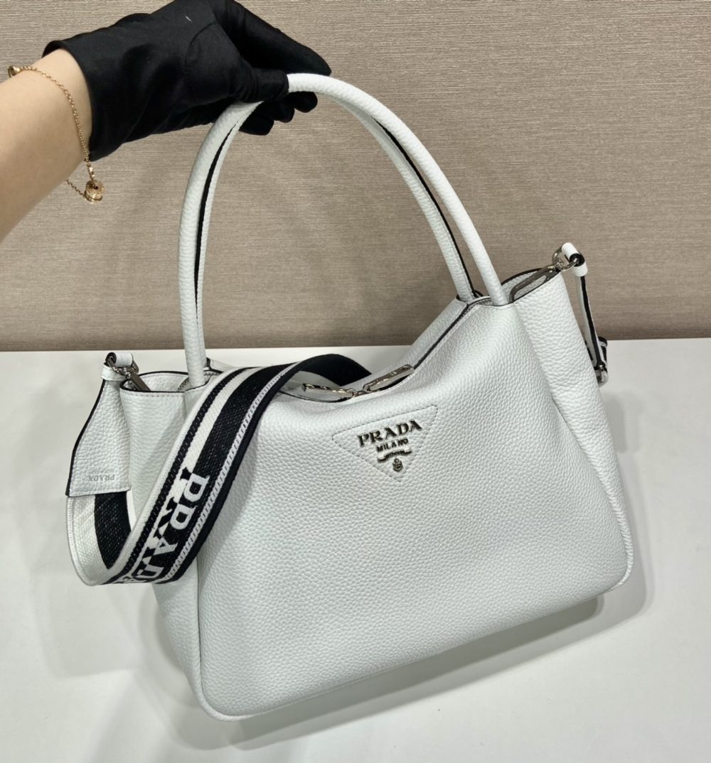 Prada Large Handbag White For Women, Women's Bags 9in/23cm