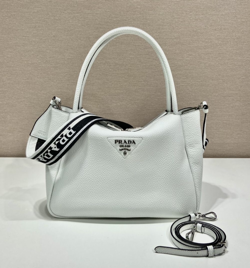 Prada Large Handbag White For Women, Women's Bags 9in/23cm