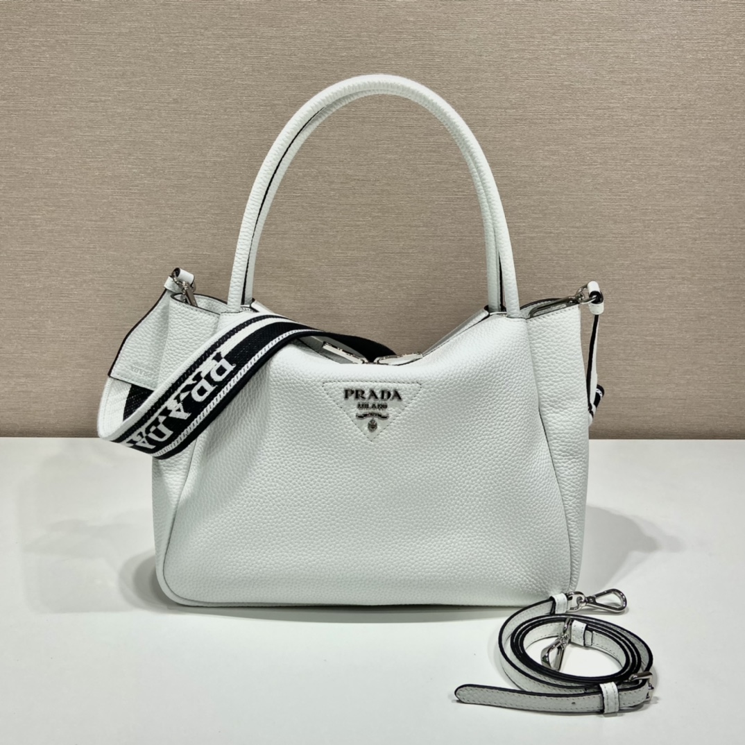 Prada Large Handbag White For Women, Women's Bags 9in/23cm