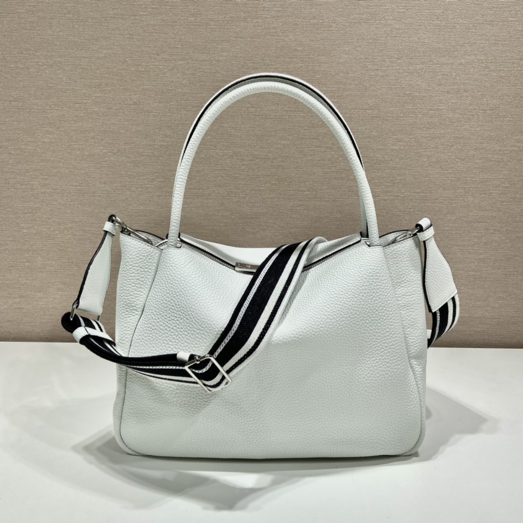 Prada Large Handbag White For Women, Women's Bags 9in/23cm - Image 2