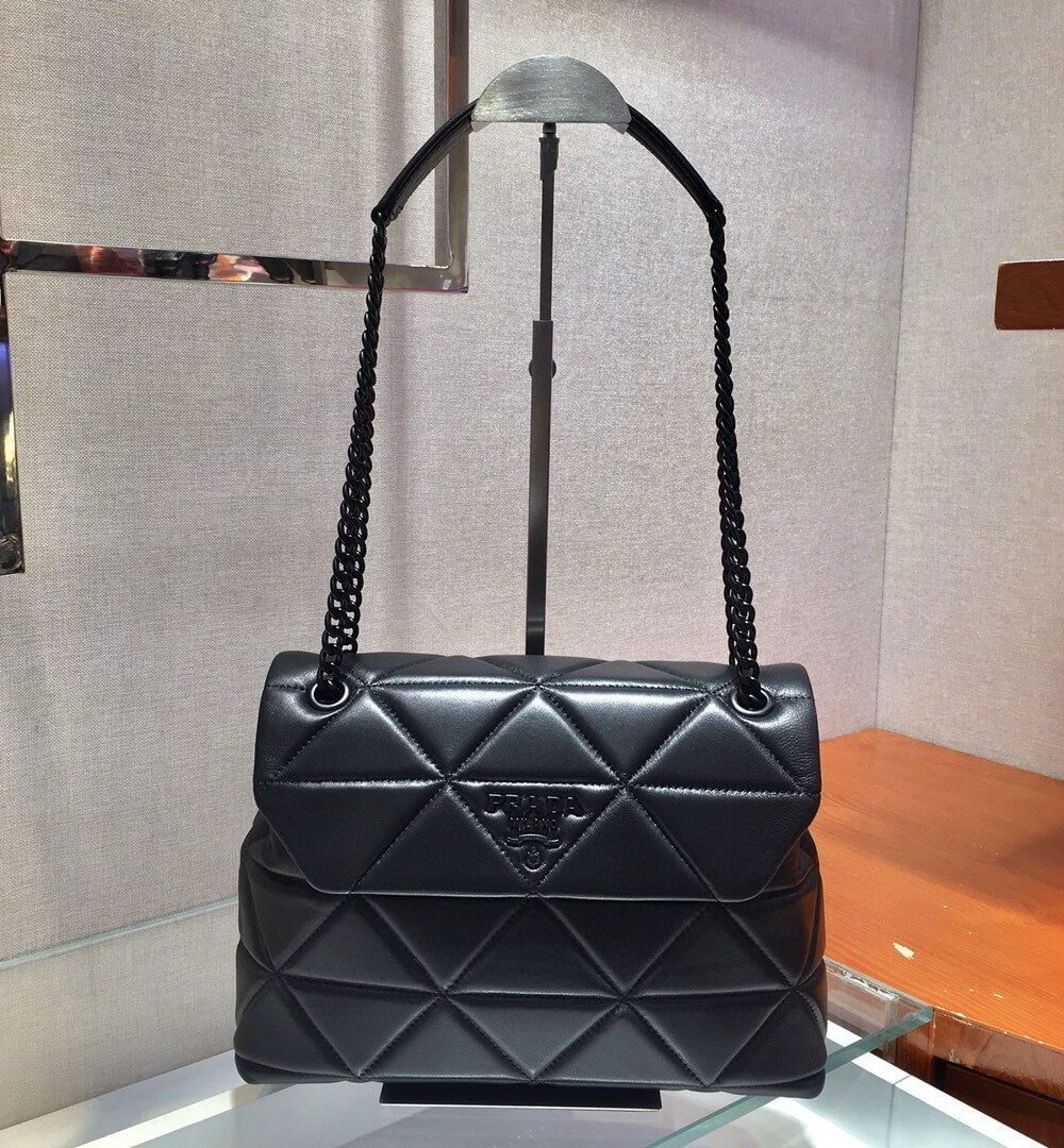 Prada Large Nappa Spectrum Bag Black For Women, Women's Bags 10.6in/27cm 1BD231_WDF0_F0ES9_V_OOO