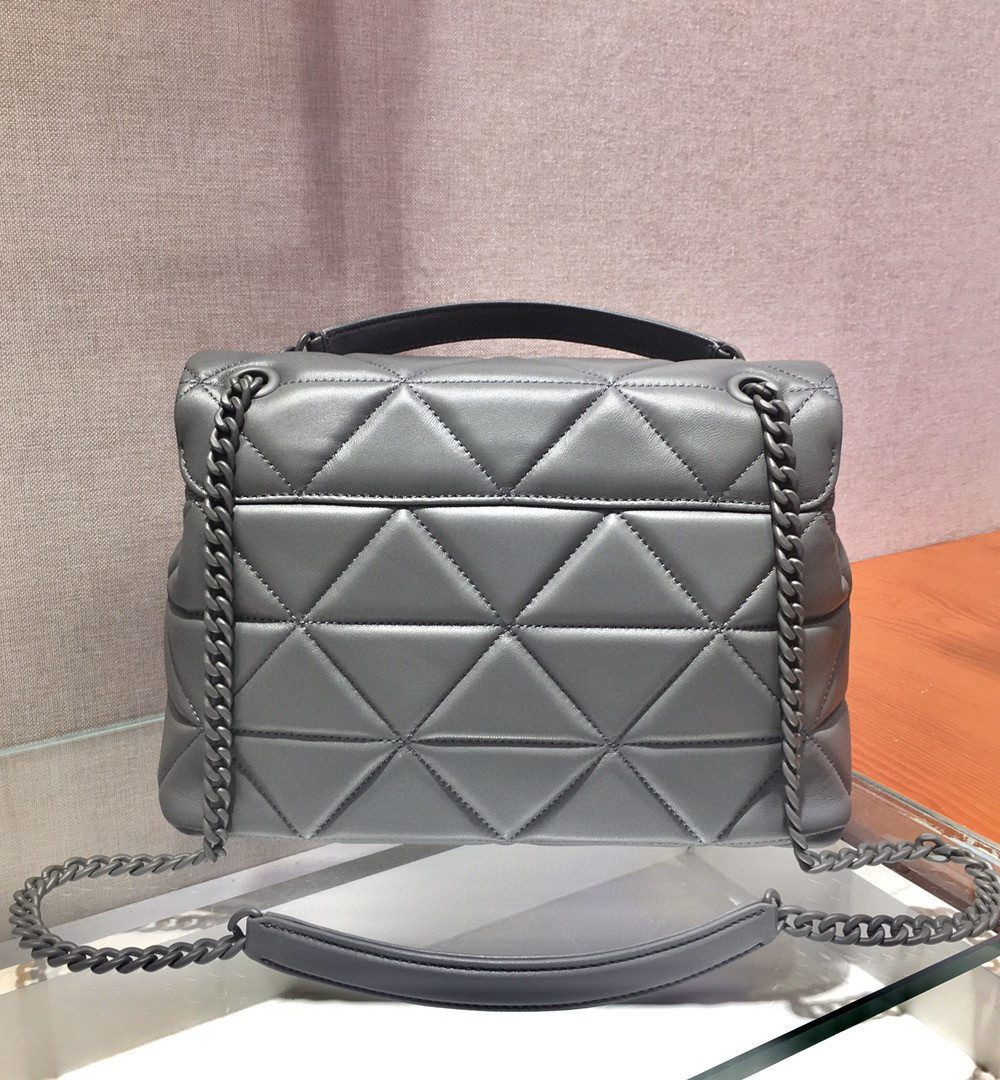 Prada Large Nappa Spectrum Bag Grey For Women, Women's Bags 10.6in/27cm 1BD231_WDF0_F0LU5_V_OOO