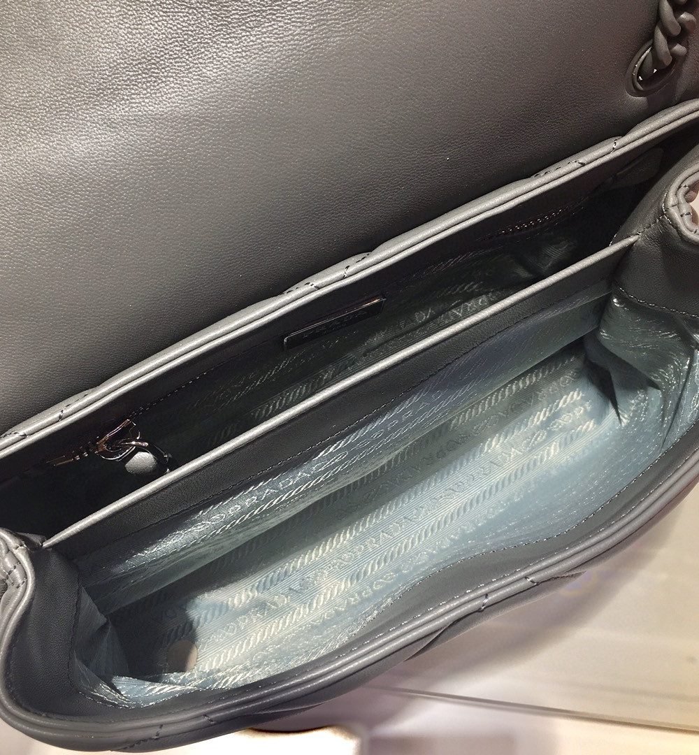 Prada Large Nappa Spectrum Bag Grey For Women, Women's Bags 10.6in/27cm 1BD231_WDF0_F0LU5_V_OOO