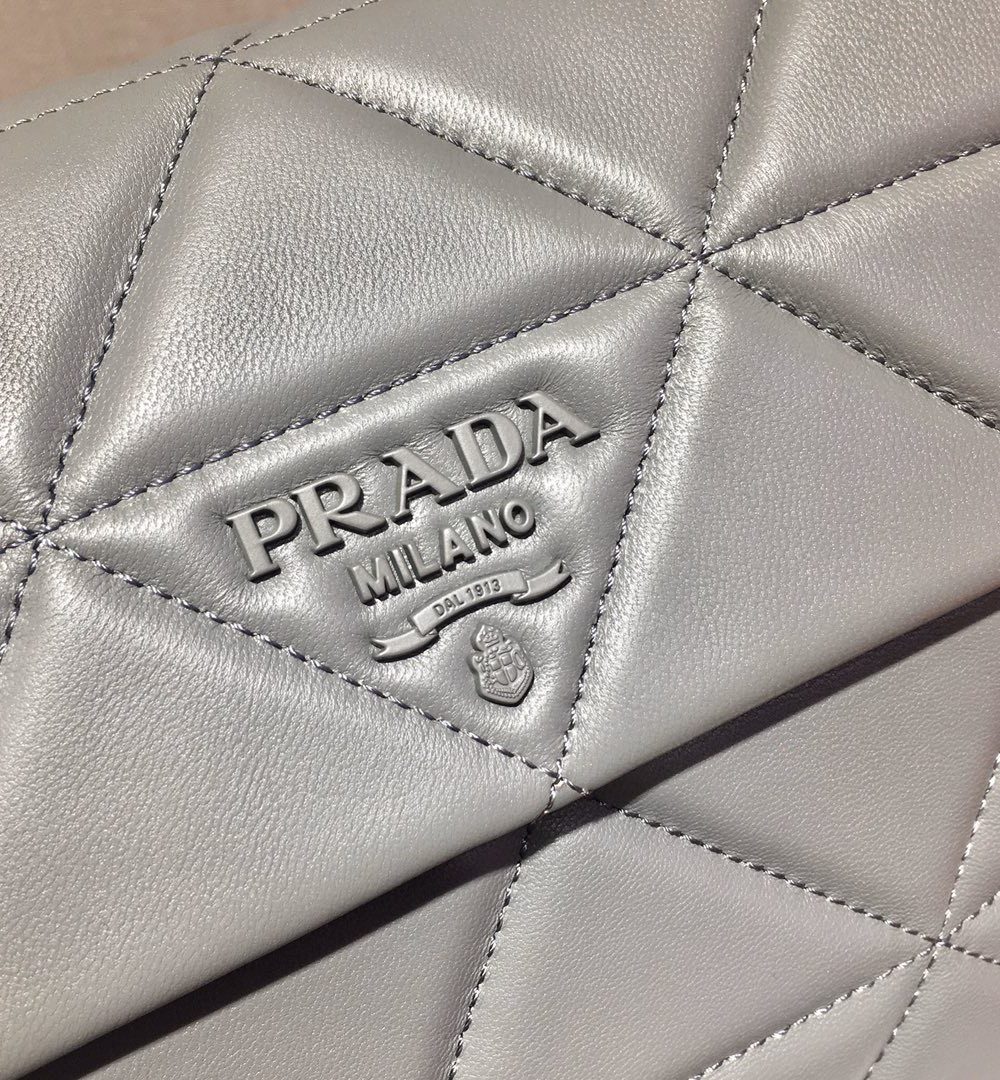 Prada Large Nappa Spectrum Bag Grey For Women, Women's Bags 10.6in/27cm 1BD231_WDF0_F0LU5_V_OOO