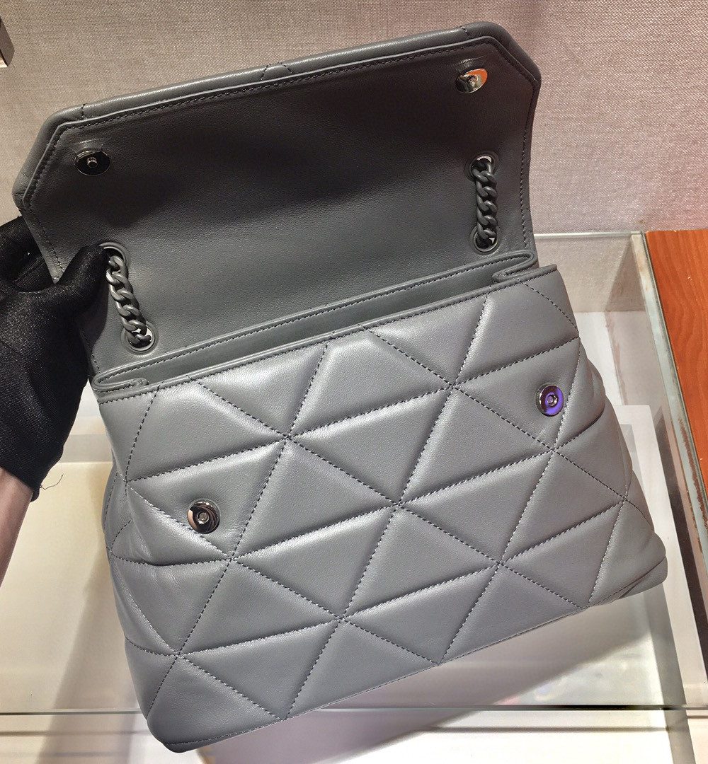 Prada Large Nappa Spectrum Bag Grey For Women, Women's Bags 10.6in/27cm 1BD231_WDF0_F0LU5_V_OOO