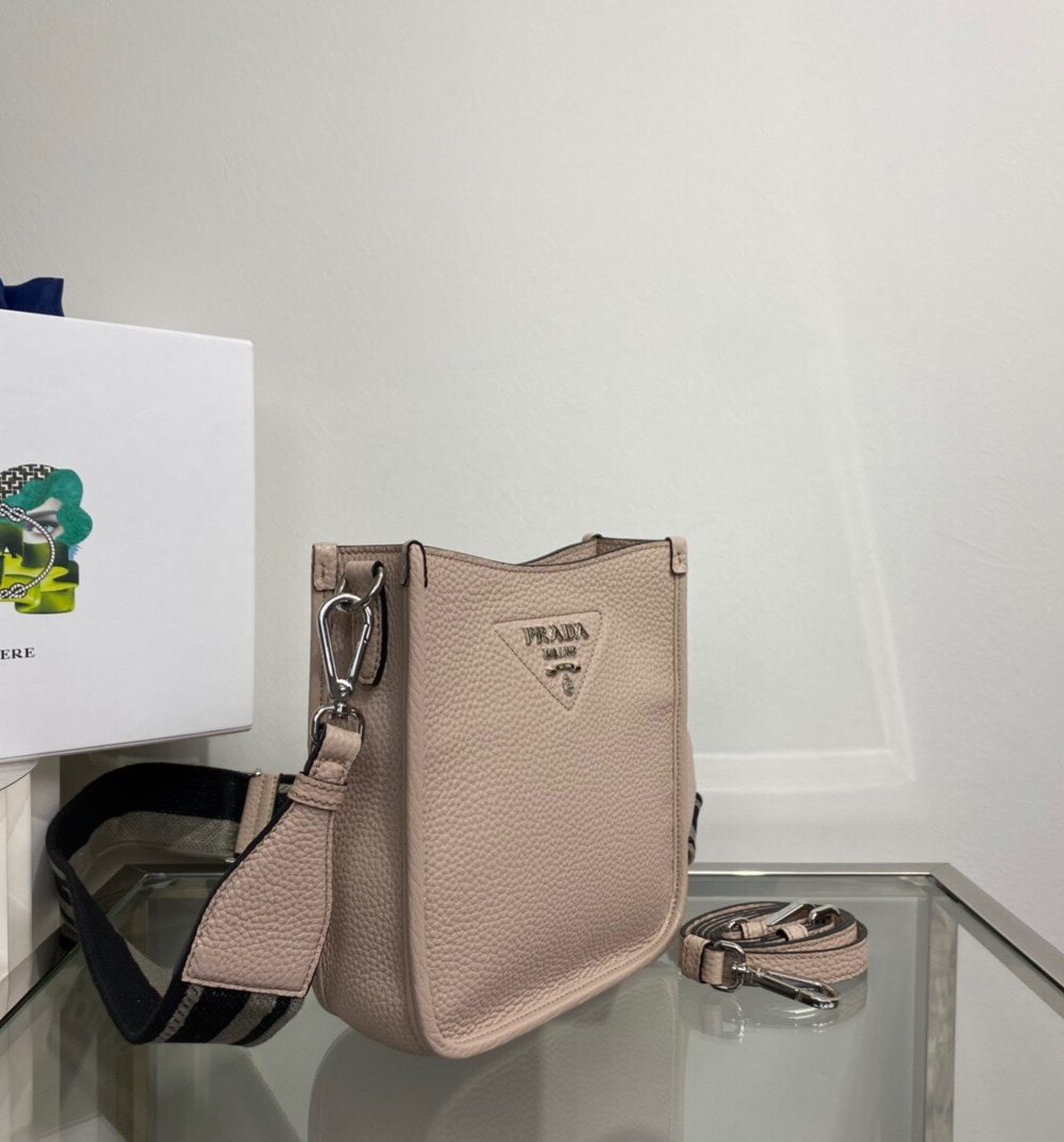 Prada Mini Shoulder Bag Beige For Women, Women's Bags 7.9in/20cm