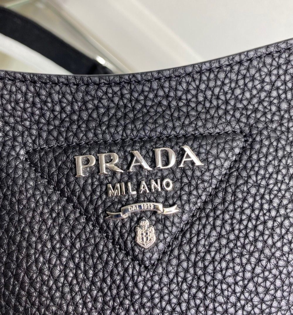 Prada Mini Shoulder Bag Black For Women, Women's Bags 7.9in/20cm