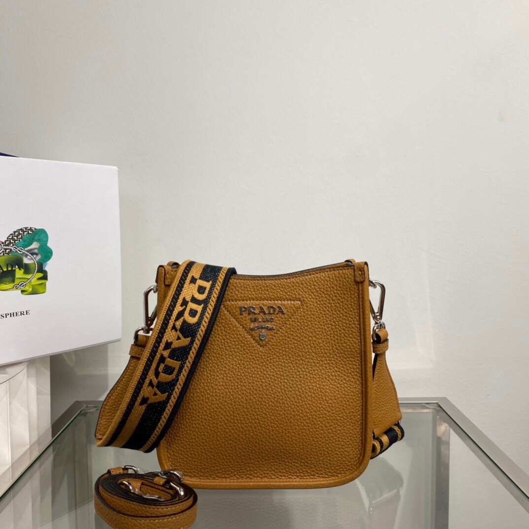 Prada Mini Shoulder Bag Brown For Women, Women's Bags 7.9in/20cm 1BH191_2DKV_F02Z8_V_3OO