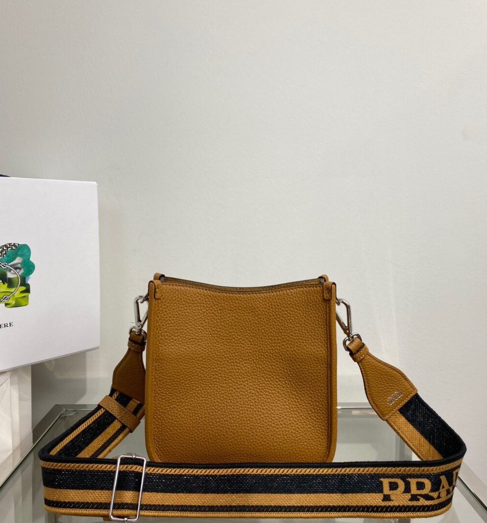 Prada Mini Shoulder Bag Brown For Women, Women's Bags 7.9in/20cm 1BH191_2DKV_F02Z8_V_3OO