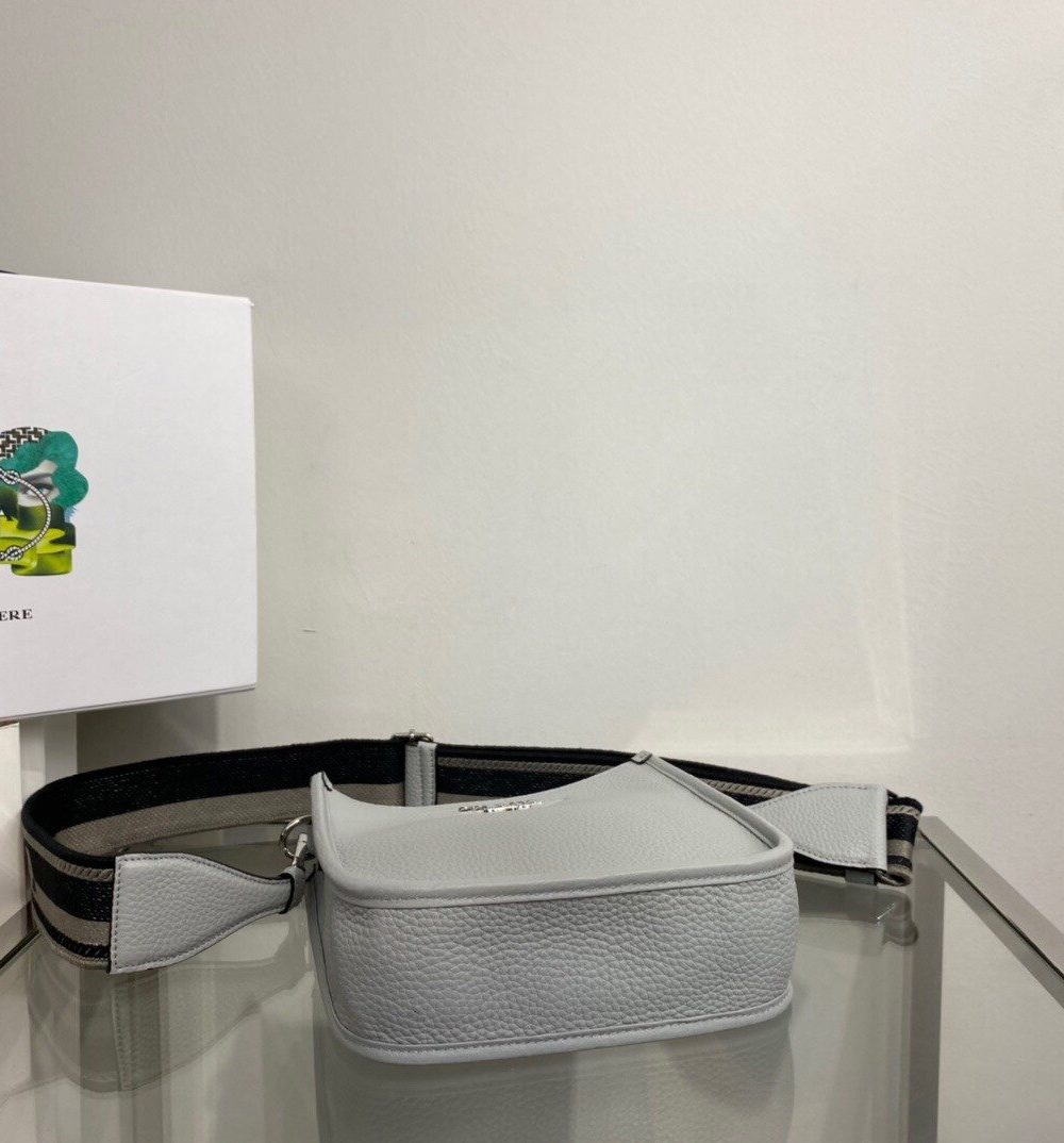 Prada Mini Shoulder Bag Grey For Women, Women's Bags 7.9in/20cm