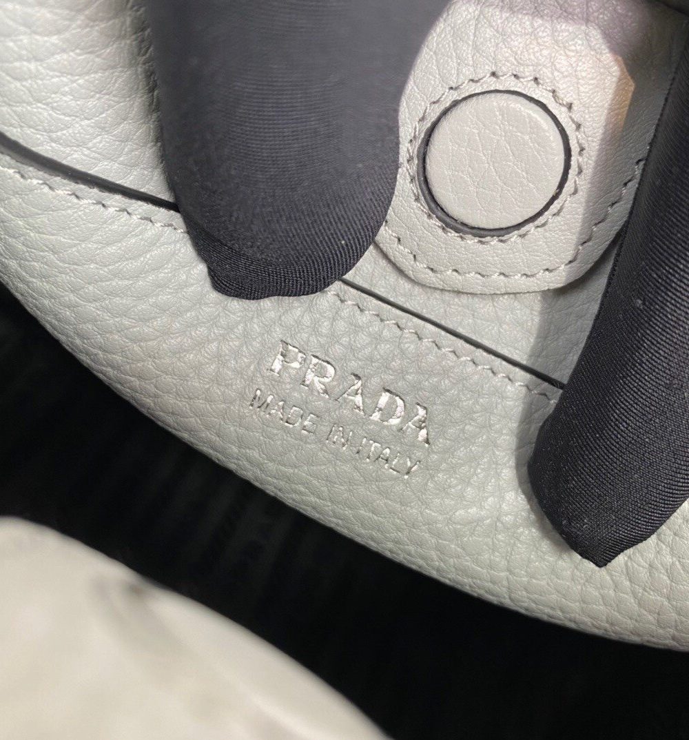 Prada Mini Shoulder Bag Grey For Women, Women's Bags 7.9in/20cm