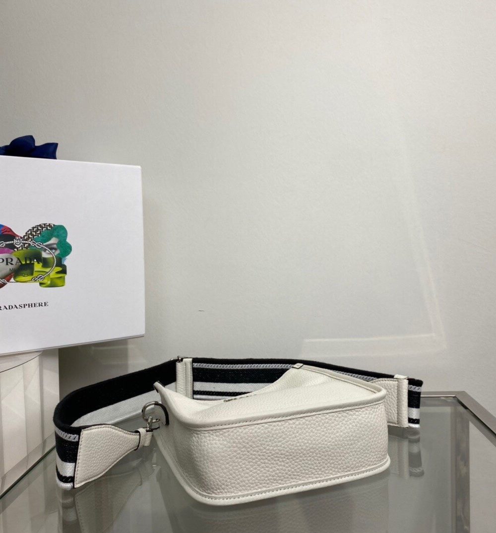 Prada Mini Shoulder Bag White For Women, Women's Bags 7.9in/20cm