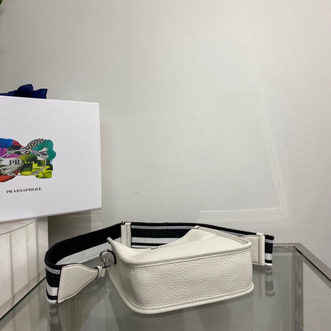 Prada Mini Shoulder Bag White For Women, Women's Bags 7.9in/20cm - Image 4