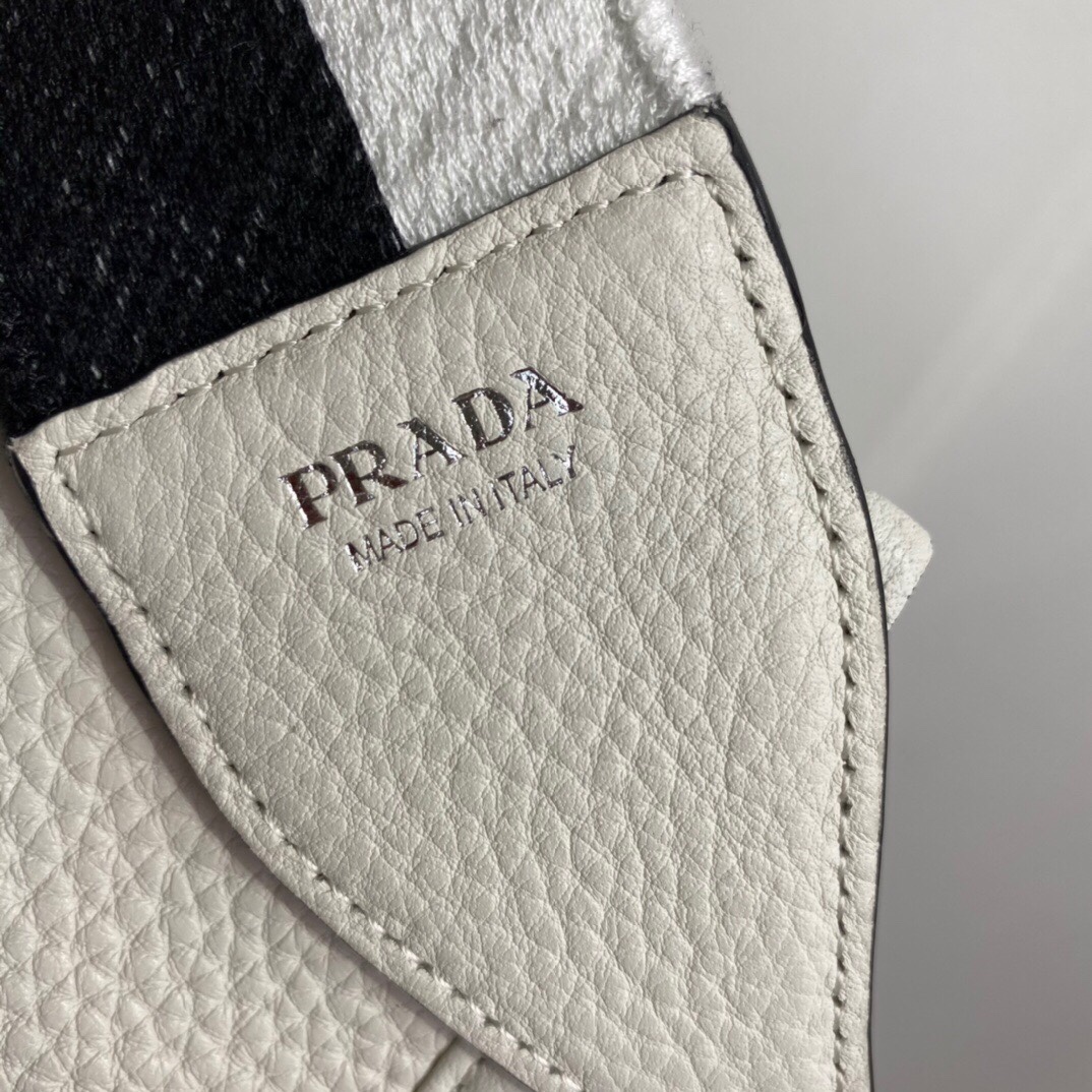 Prada Mini Shoulder Bag White For Women, Women's Bags 7.9in/20cm - Image 3