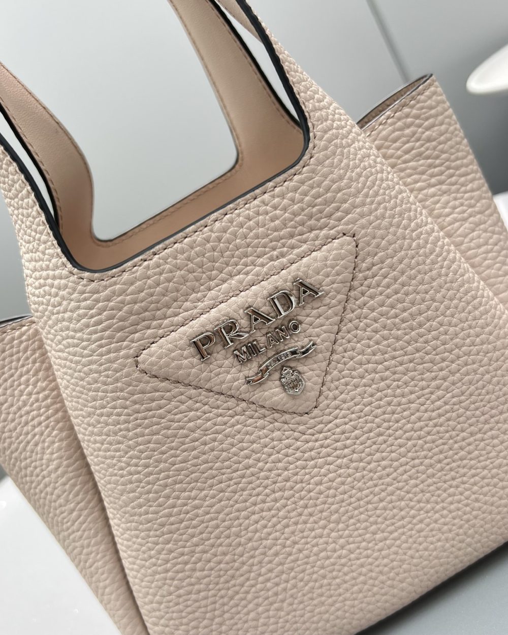 Prada Mini Tote Beige For Women, Women's Bags 7.5in/19cm