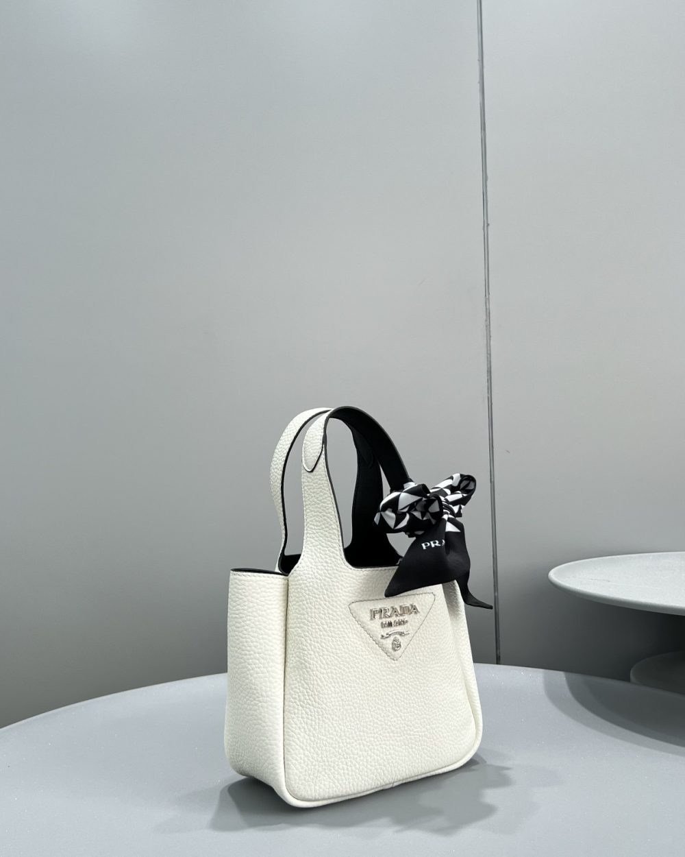 Prada Mini Tote White For Women, Women's Bags 7.5in/19cm