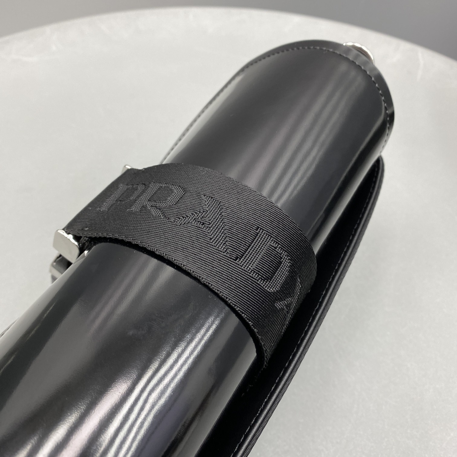 Prada Pocket Nylon And Brushed Bag Black For Women, Women's Bags 9in/23cm 1BD295_789_F0002_V_BFO - Image 2