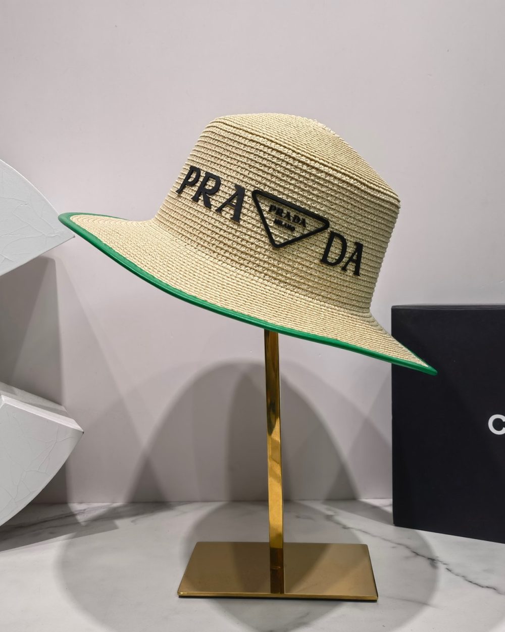 Prada Raffia Hat Brown Prada Hat