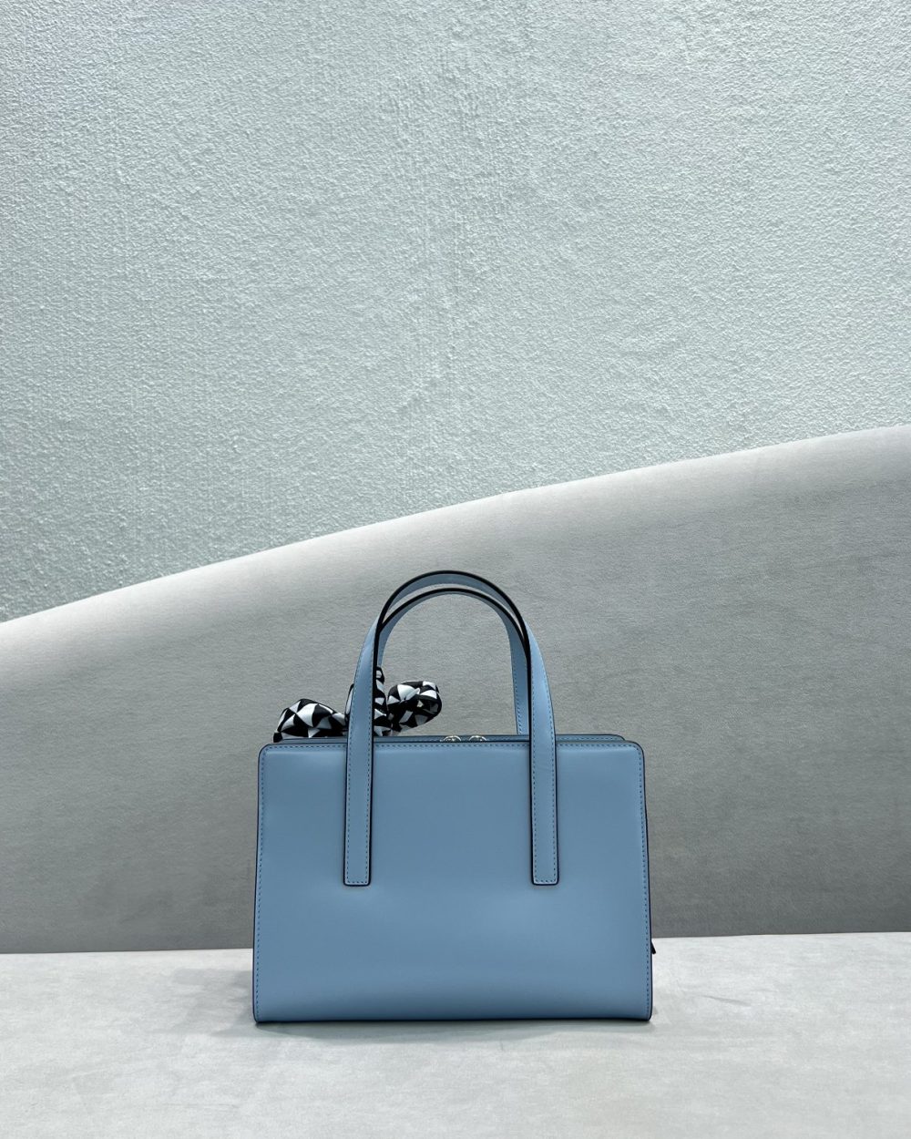 Prada Re-Edition 1995 Brushed Mini Handbag Blue For Women, Women's Bags 8.6in/22cm