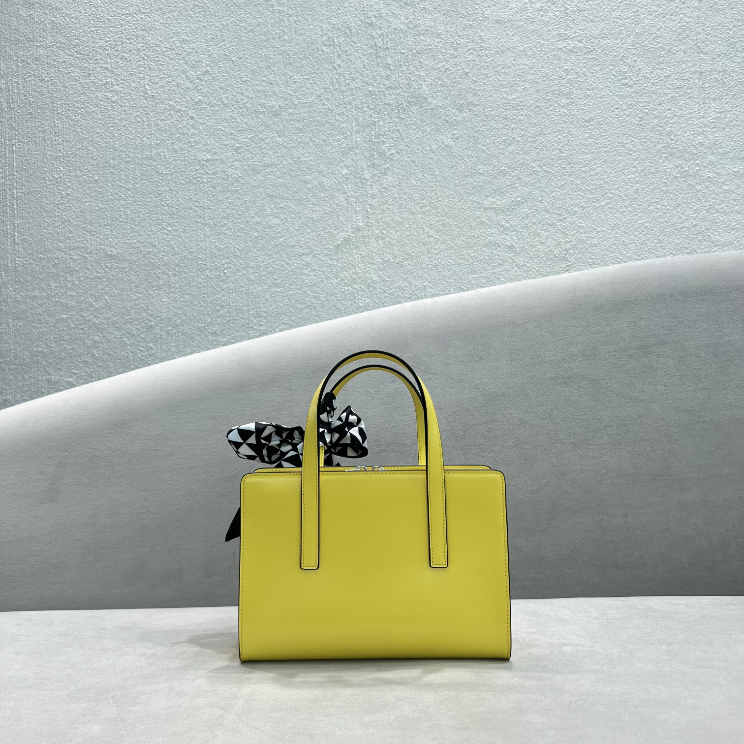 Prada Re-Edition 1995 Brushed Mini Handbag Yellow For Women, Women's Bags 8.6in/22cm - Image 2