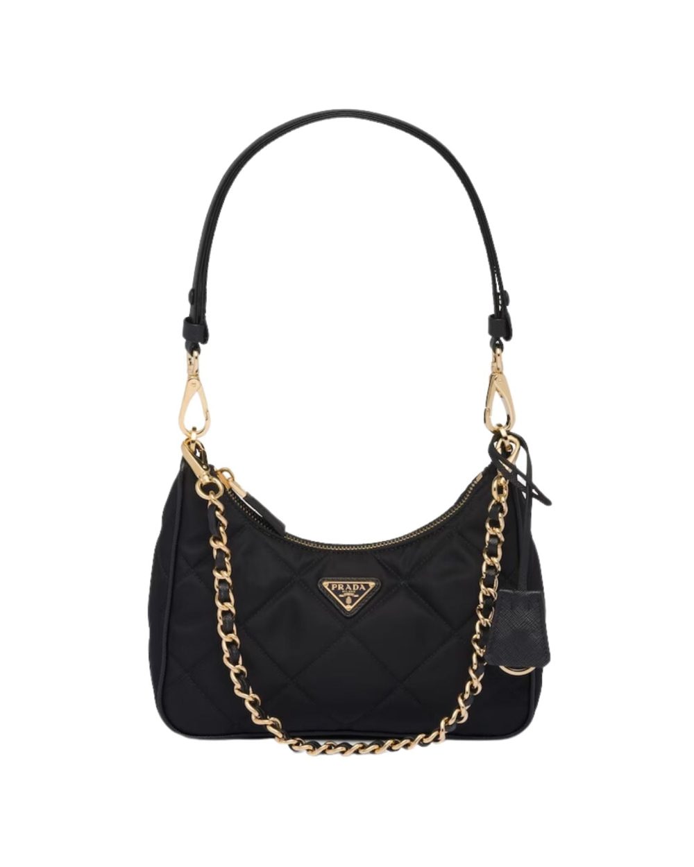 Prada Re-Edition 1995 Chaîne Re-Nylon Mini-Bag Black For Women 1BC204_2AOS_F0002_V_QOO- 22 Cm/ 8.6 Inches