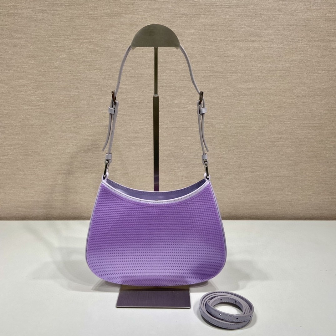 Prada Re-Edition 2000 Sequined Re-Nylon Mini-Bag Blue For Women, Women's Bags 8.6in/22cm - Image 4