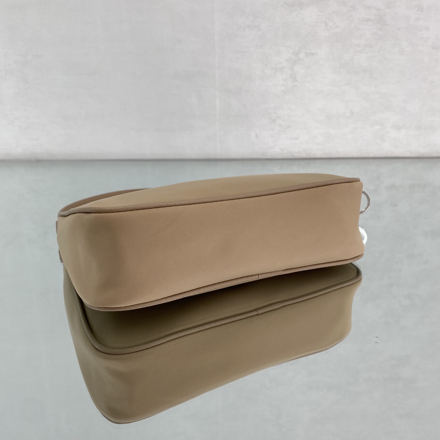 Prada Re-Edition 2005 Re-Nylon Mini Bag Beige For Women, Women's Bags 8.6in/22cm - Image 3