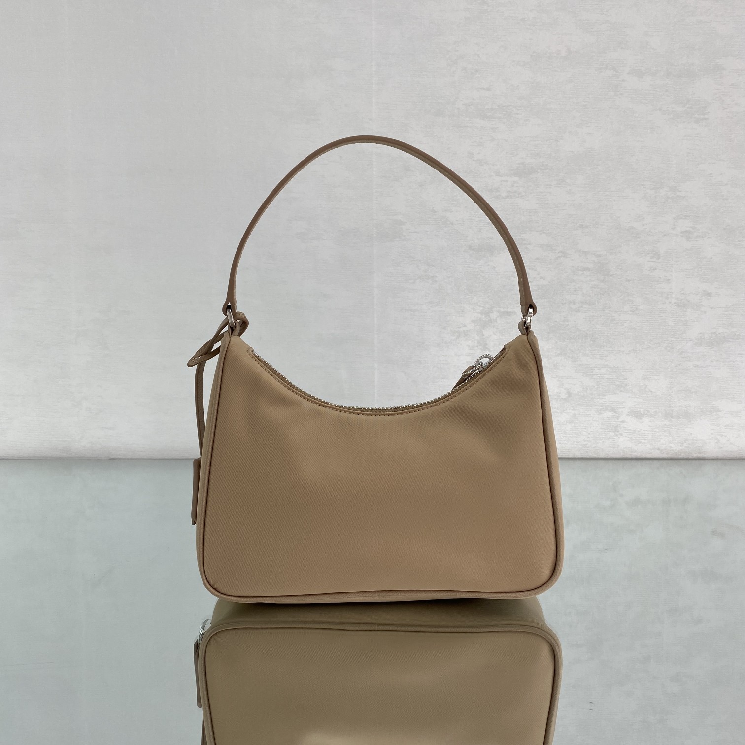 Prada Re-Edition 2005 Re-Nylon Mini Bag Beige For Women, Women's Bags 8.6in/22cm - Image 5