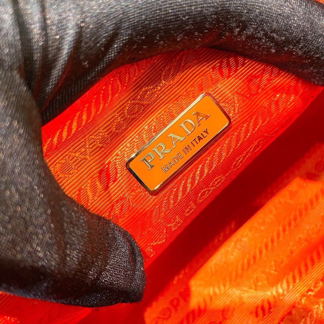 Prada Re-Edition 2005 Re-Nylon Mini Bag Orange For Women, Women's Bags 8.6in/22cm - Image 10