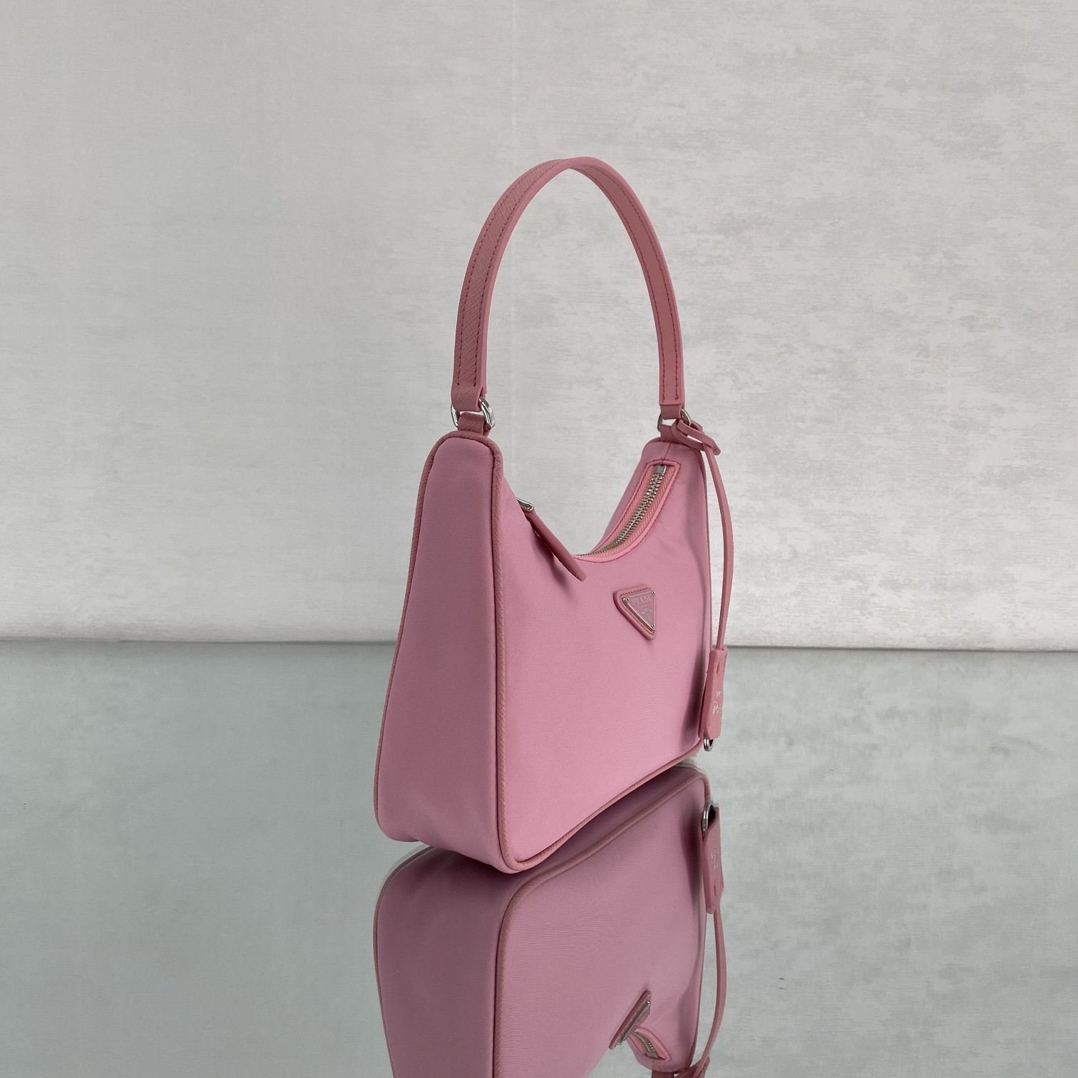 Prada Re-Edition 2005 Re-Nylon Mini Bag Pink For Women, Women's Bags 8.6in/22cm - Image 2