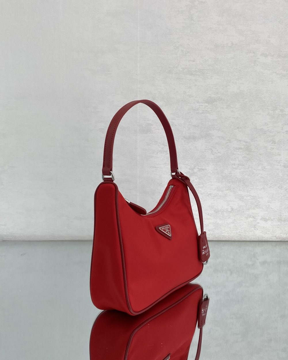 Prada Re-Edition 2005 Re-Nylon Mini Bag Red For Women, Women's Bags 8.6in/22cm
