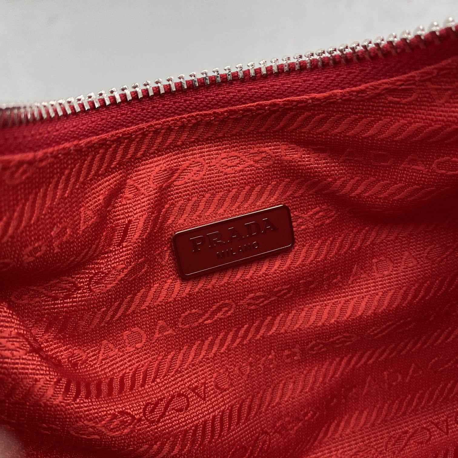 Prada Re-Edition 2005 Re-Nylon Mini Bag Red For Women, Women's Bags 8.6in/22cm - Image 8