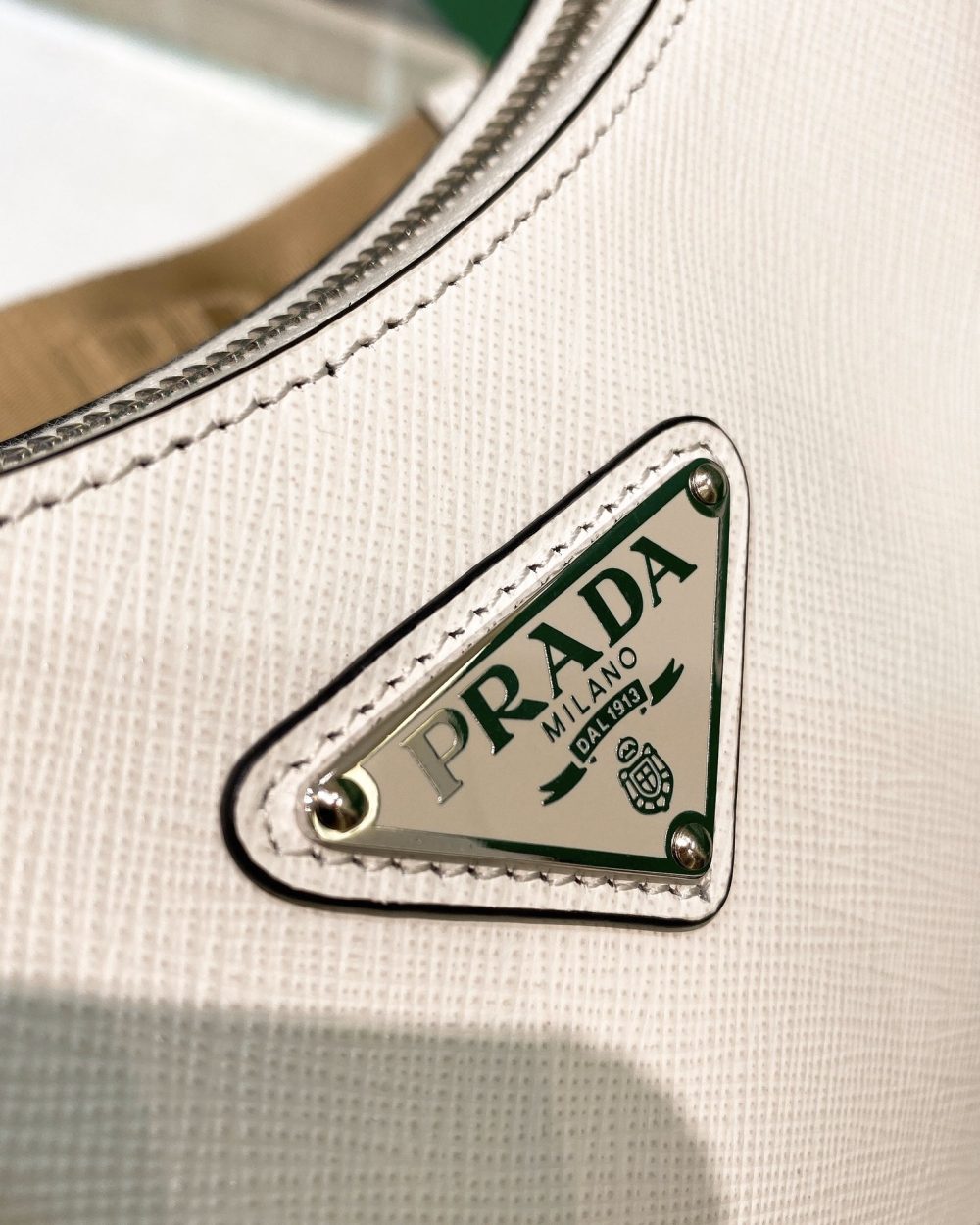 Prada Re-Edition 2005 Re-Nylon Mini Bag White For Women, Women's Bags 8.6in/22cm