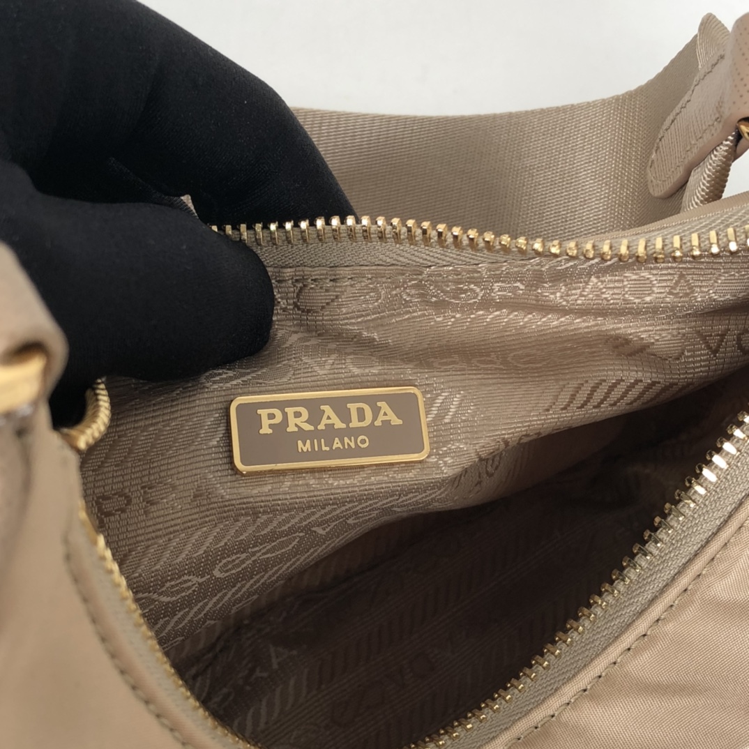 Prada Re-Edition 2005 Saffiano Bag Beige For Women, Women's Bags 8.6in/22cm 1BH204_NZV_F0MUH_V_V2M - Image 3