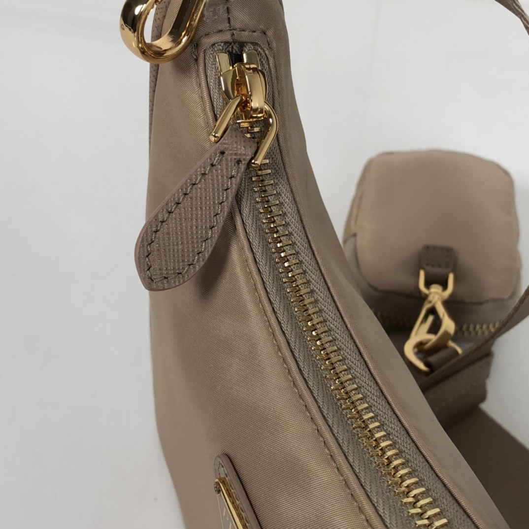 Prada Re-Edition 2005 Saffiano Bag Beige For Women, Women's Bags 8.6in/22cm 1BH204_NZV_F0MUH_V_V2M - Image 4