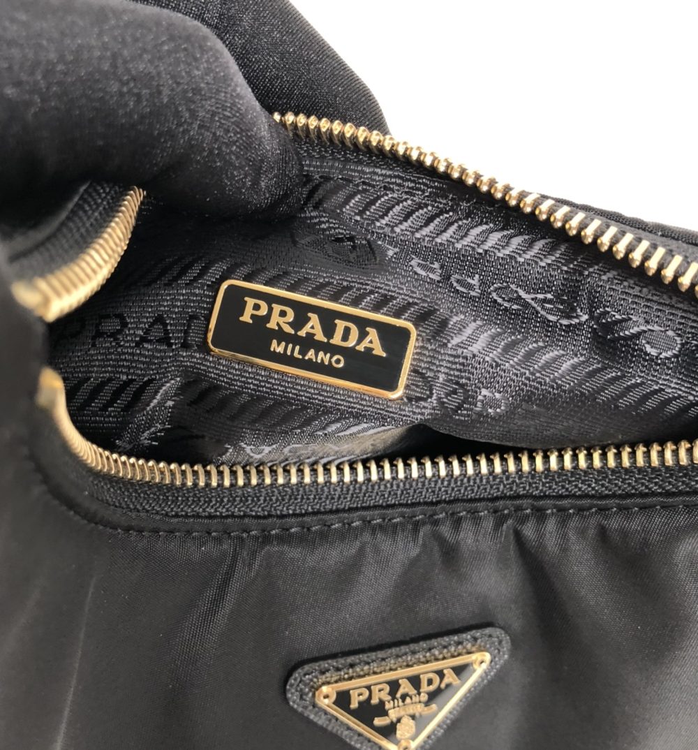 Prada Re-Edition 2005 Saffiano Bag Black For Women, Women's Bags 8.6in/22cm 1BH204_NZV_F0632_V_V2M