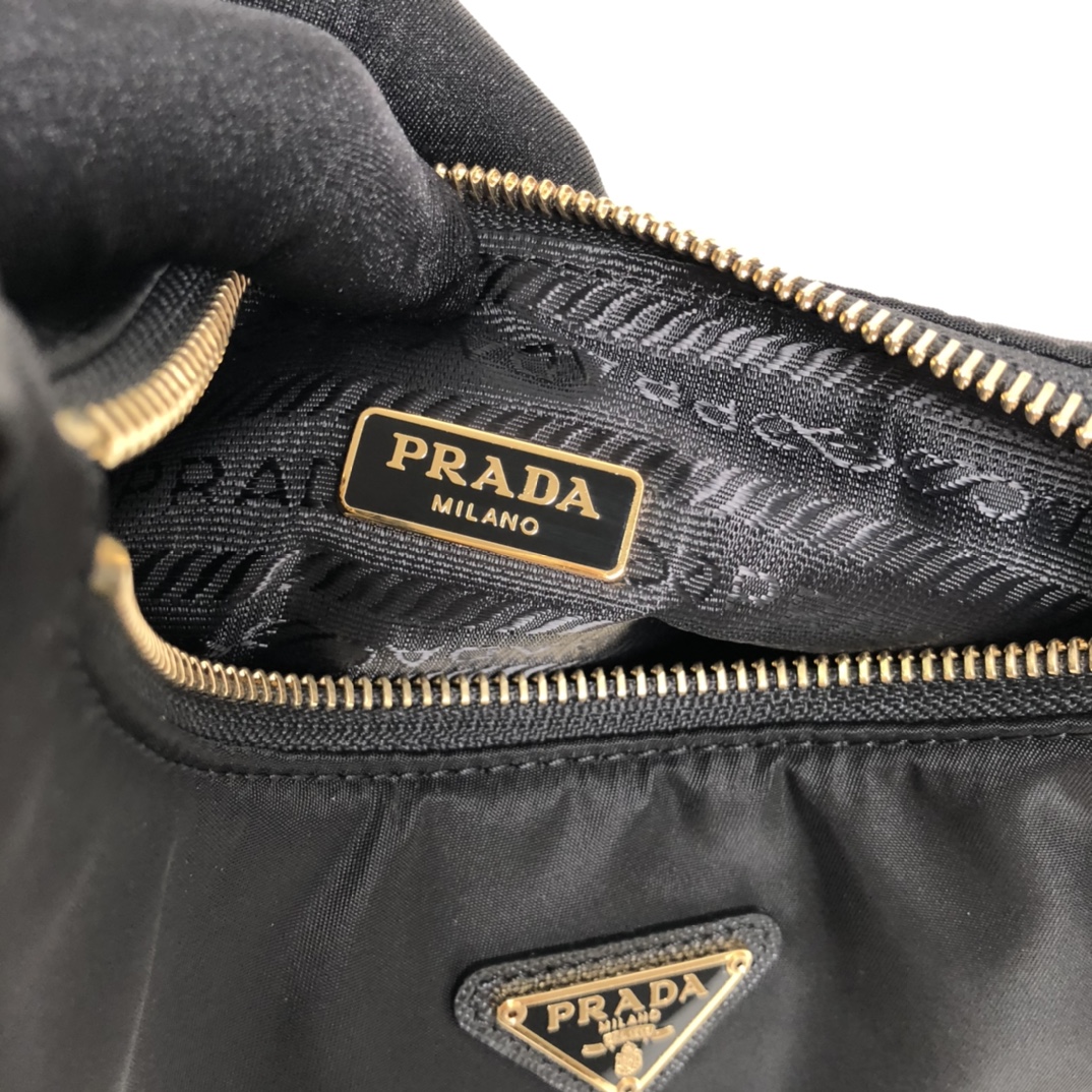 Prada Re-Edition 2005 Saffiano Bag Black For Women, Women's Bags 8.6in/22cm 1BH204_NZV_F0632_V_V2M - Image 7
