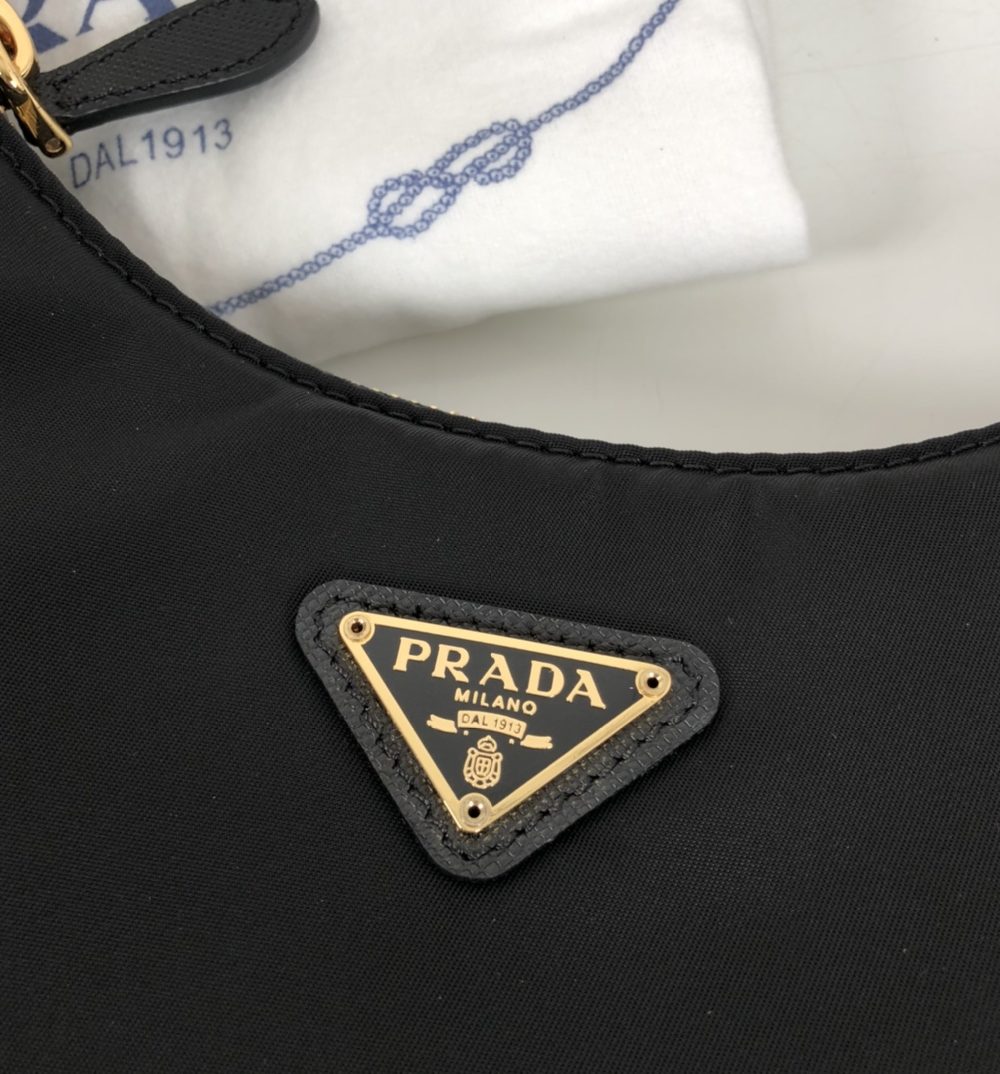 Prada Re-Edition 2005 Saffiano Bag Black For Women, Women's Bags 8.6in/22cm 1BH204_NZV_F0632_V_V2M