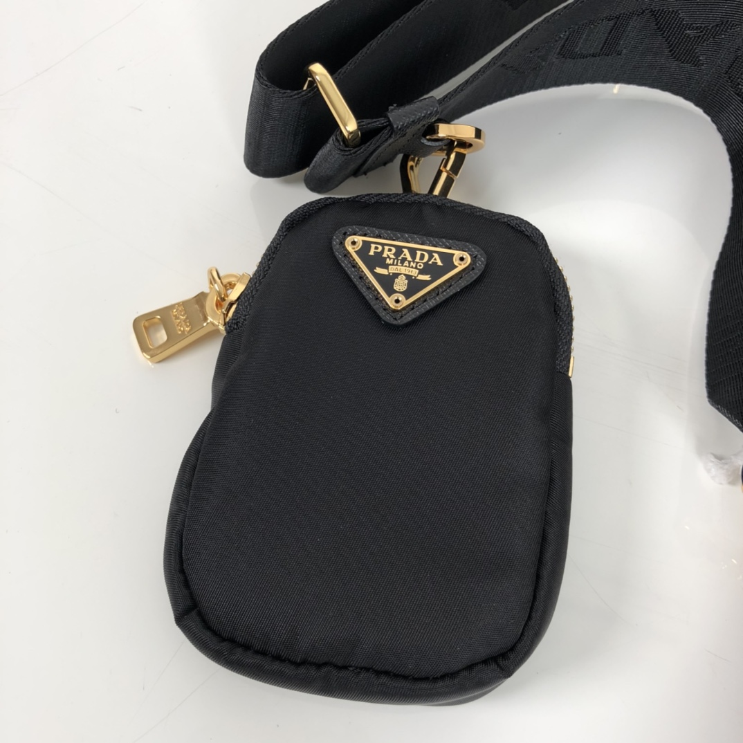 Prada Re-Edition 2005 Saffiano Bag Black For Women, Women's Bags 8.6in/22cm 1BH204_NZV_F0632_V_V2M - Image 2