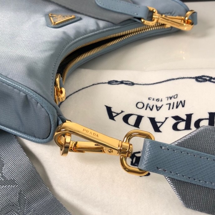 Prada Re-Edition 2005 Saffiano Bag Blue For Women, Women's Bags 8.6in/22cm 1BH204_NZV_F0ETB_V_V2M - Image 8