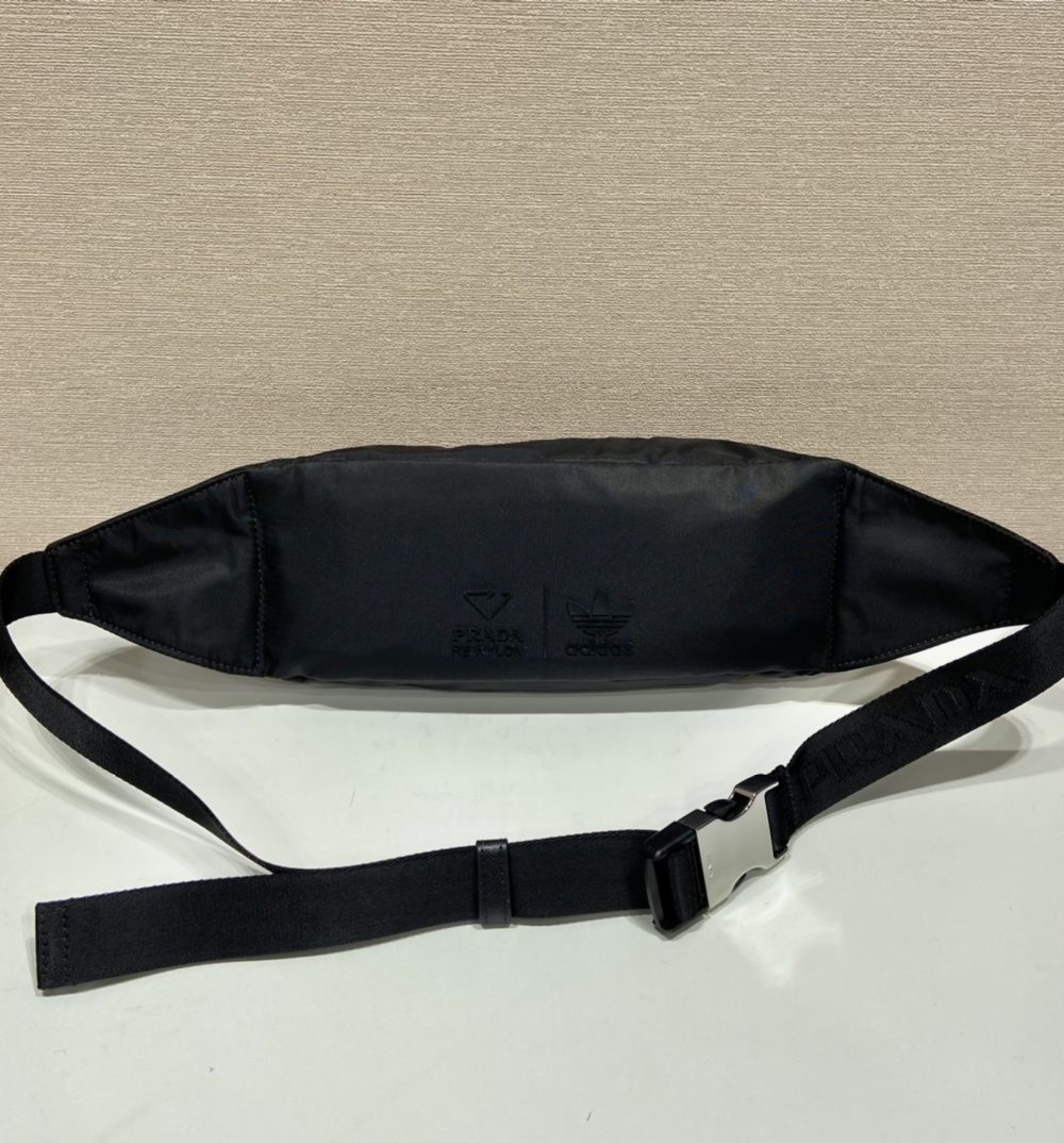 Prada Re-Nylon And Saffiano Belt Bag Black For Women, Women's Bags 10.2in/26cm 2VL034_1WQ8_F0002_V_ADS