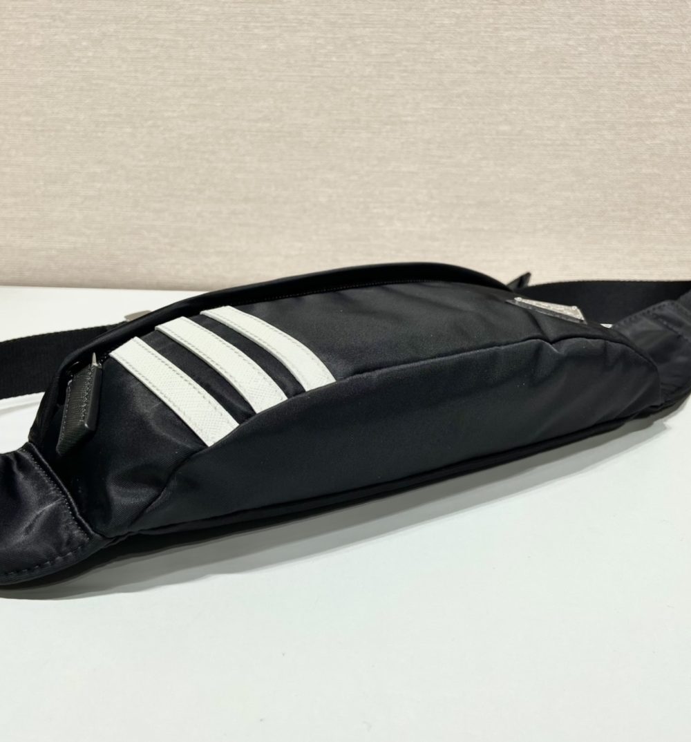 Prada Re-Nylon And Saffiano Belt Bag Black For Women, Women's Bags 10.2in/26cm 2VL034_1WQ8_F0002_V_ADS