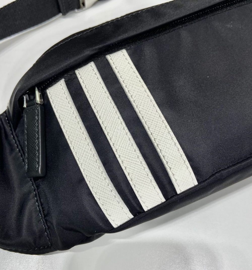 Prada Re-Nylon And Saffiano Belt Bag Black For Women, Women's Bags 10.2in/26cm 2VL034_1WQ8_F0002_V_ADS