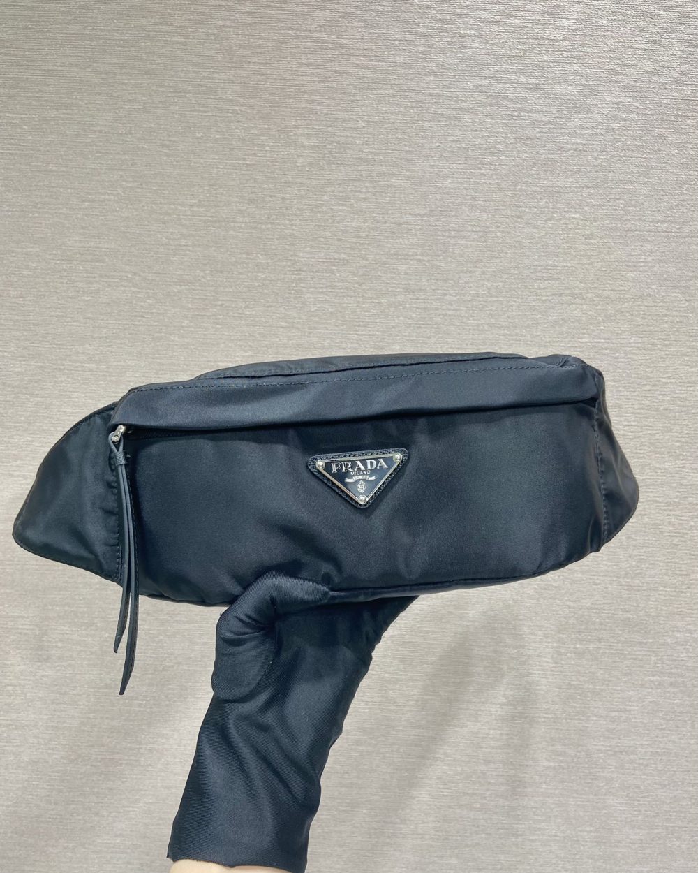 Prada Re-Nylon And Saffiano Belt Bag Black For Women, Women's Bags 10.2in/26cm 2VL034_2DMG_F0002_V_OOO