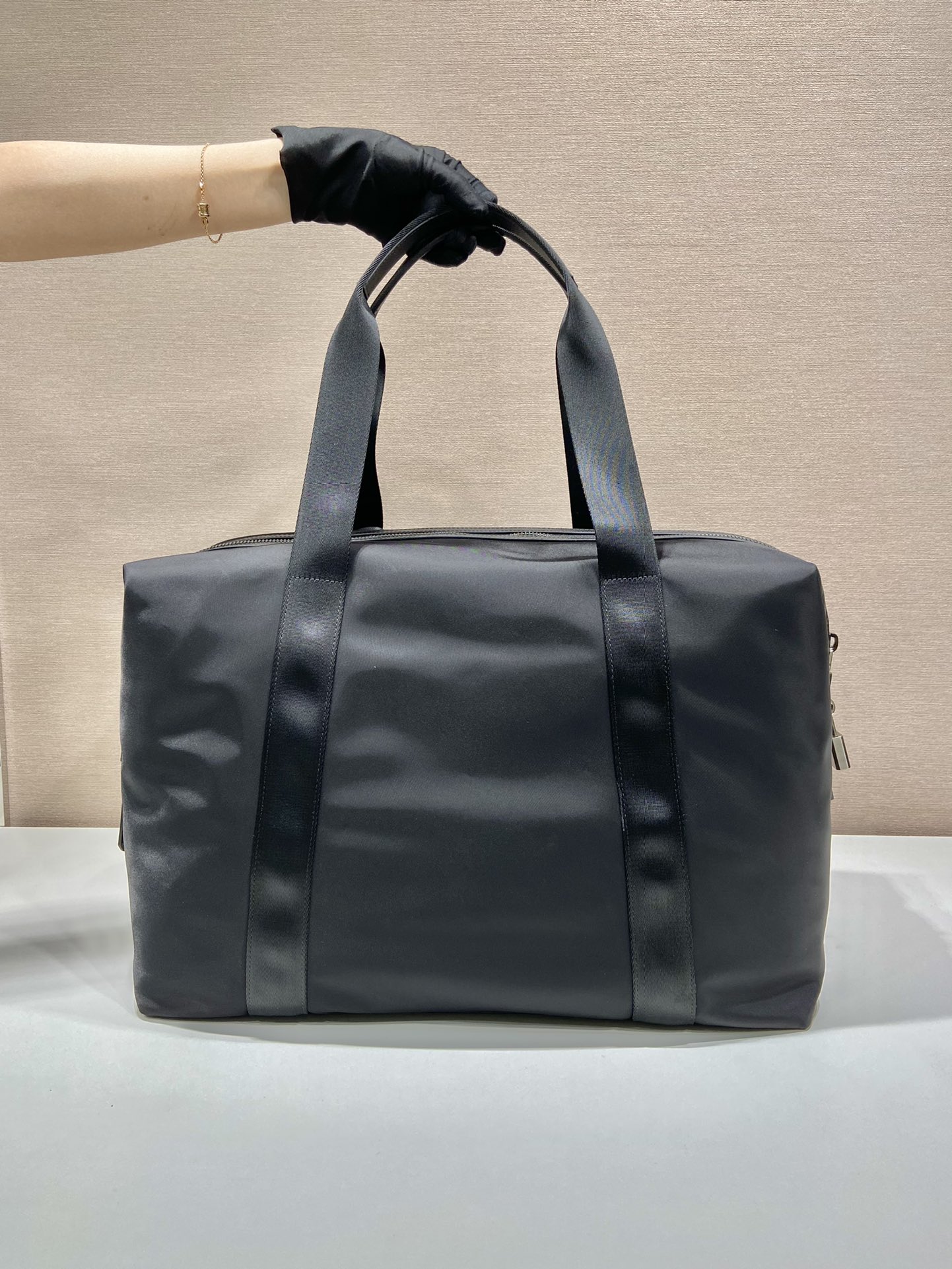 Prada Re-Nylon And Saffiano Duffle Bag Black For Women, Women's Bags 17.5in/45cm 2VC796_2DMH_F0002_V_OOO - Image 2