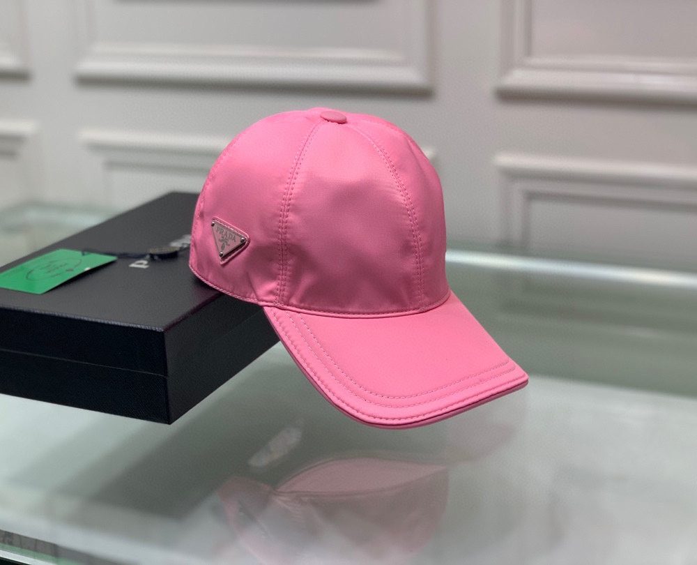 Prada Re-Nylon Baseball Cap Pink Prada Cap